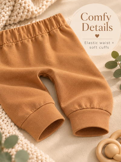 New to the Crew Baby Outfit, 3 Piece Newborn Coming Home Set, Neutral Baby Boy Girl Outfit, Baby Shower Gift, Knot Hat & Pants