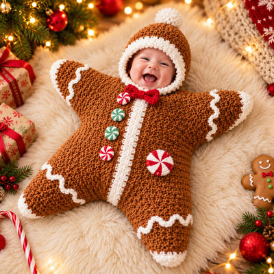 Christmas Star Baby Romper, Holiday Newborn Outfit, Santa Snowman Gingerbread & Elf Styles